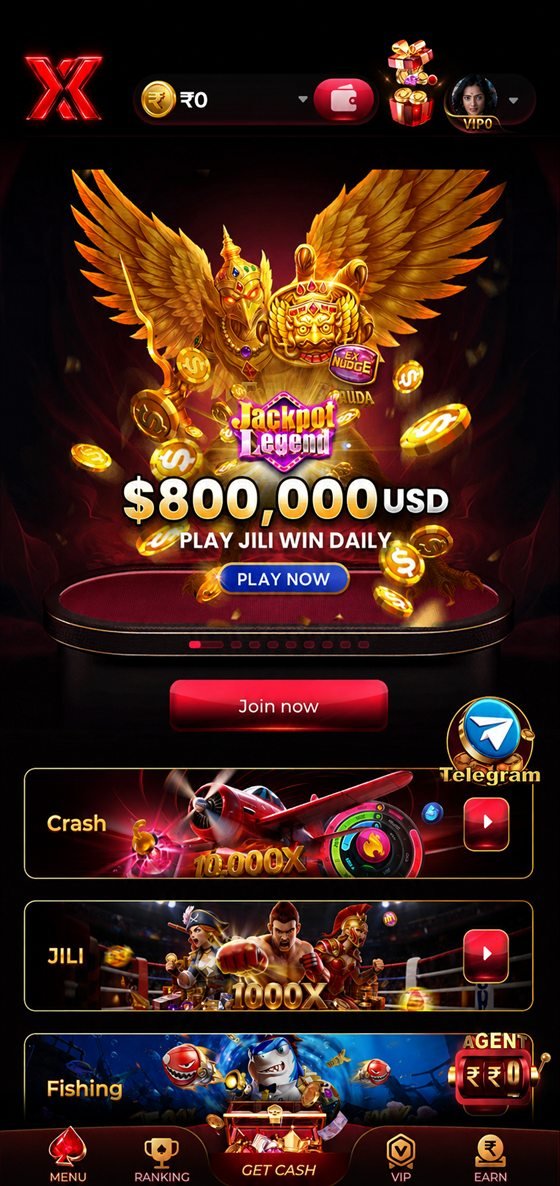 The ix7 game app home screen showing live games and the welcome bonus
